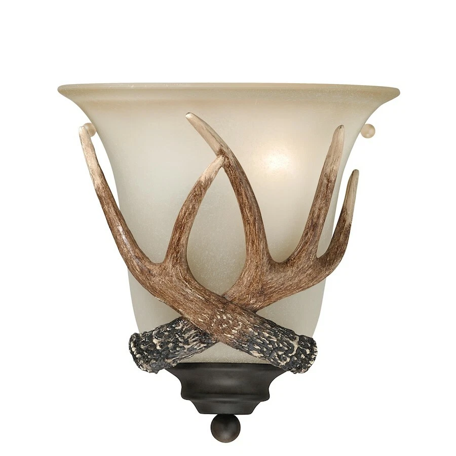 Vaxcel Yoho 1L Wall Sconce , Black Walnut - W0148 - Image 1 of 1