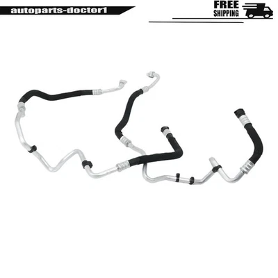 2X Entrada y salida de tubo de manguera de enfriador de aceite del motor para BMW 535i 640i 740i F02 F05 EE. UU. Foto 1 de 4