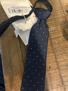 Cravatta collo con cerniera modello Youth Cat & Jack blu e Dota nuova con etichetta! Taglia M/L T6 - Foto 1 di 3