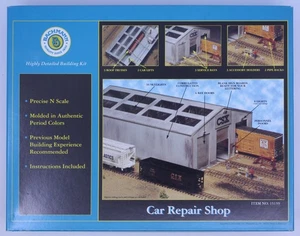 Bachmann 15159 N Scale Car Repair Shop Model Building Kit - Picture 1 of 2