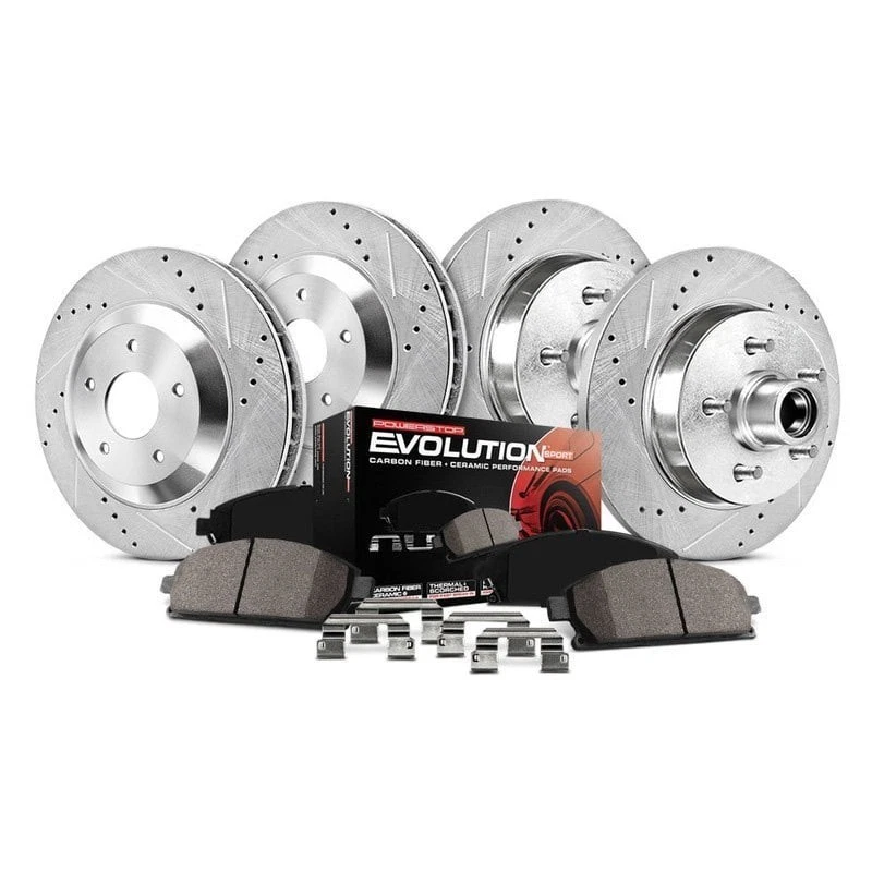 PowerStop K375 Brake Kit For Volkswagen Jetta 1990-1999 Front Rear Foto 1 de 4