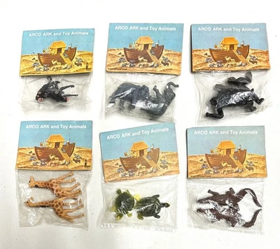 Vintage Arco Ark Animals Lot of Six Sealed, New, 1970s - Image 1 of 4