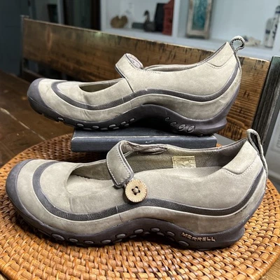 Туфли комфортные Merrell Plaza Emme Smoke Mary Jane серые на пуговицах женские размер 8,5 - Изображение 1 из 4