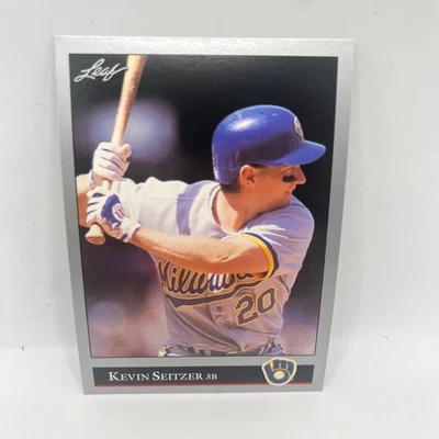 Kevin Seitzer Milwaukee Brewers 1992 Leaf #399 Baseball Card - Image 1 of 2