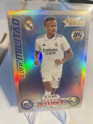 2022 Topps Match Attax UEFA Heritage Eder Militao Real Madrid #474 - Image 1 of 2