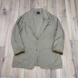 $400 VTG Willis & Geiger Bush Poplin Tan Sport Blazer Jacket XLT Safari EUC Coat - Picture 1 of 10