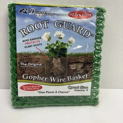 Root Guard Gopher Wire Baskets, 6 Baskets, Quart Size, Plant Protection - Image 1 of 4