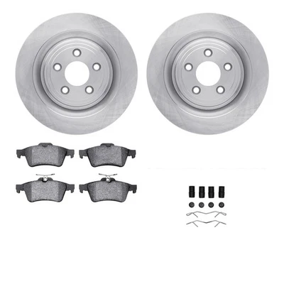 For Jaguar XF 09-15 R1 Concepts WFTH1-20047 Rear Brake Kit w Euro Ceramic Pads - Image 1 of 3