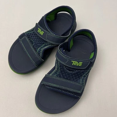 Sandalias deportivas ajustables Teva Psyclone XLT para niños talla 12 azul marino verde Foto 1 de 4