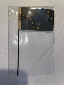 8 Stars Mini Alaska Flag Vintage 3"x5.5" Tulsa state fair! - Picture 1 of 3