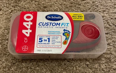 Insertos ortopédicos Dr. Scholl's Custom Fit (CF440), rojos, 1 par Foto 1 de 3