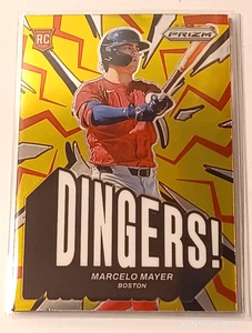 Tarjetas de bonificación Panini Prizm Marcelo Mayer Dingers SP #7 2025 Boston Red Sox Plus (3) - Imagen 1 de 2