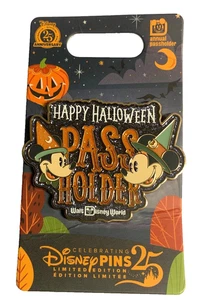 Disney World 2025 Happy Halloween Mickey & Minnie Passholder Disney LE Pin - Bild 1 von 1
