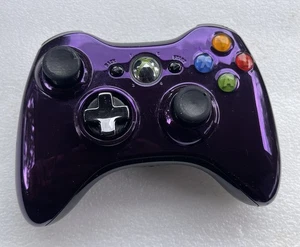 Original Microsoft Xbox 360 Controller Chrome Series Lila Selten OEM - Bild 1 von 8