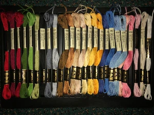 DMC Creative World Embroidery Floss Set of 25 New Old Stock - Picture 1 of 6