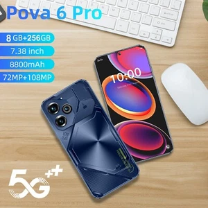 7.3 inch screen Android 14 Smartphone 8GB+256GB 8000mAh Unlock Dual SIM - Picture 1 of 19
