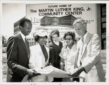 1989 Press Photo Site of Martin Luther King Jr. Community Center, Massachusetts