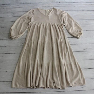 Vestido suéter midi para mujer Max Studio talla S beige Foto 1 de 4