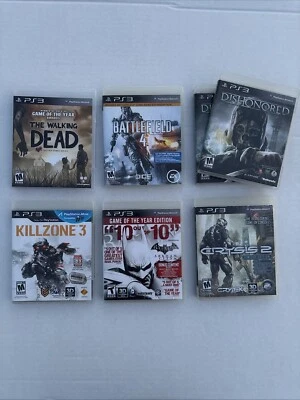 Lot of 7 PS3 Games - Batman, Walking Dead, Dishonored x2, & More, TESTED & WORKS - Image 1 of 4