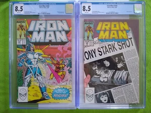 2 Iron Man Comic Books, #242 and #243, 5 /89 and 6/89, Both are CGC 8.5. - Picture 1 of 10