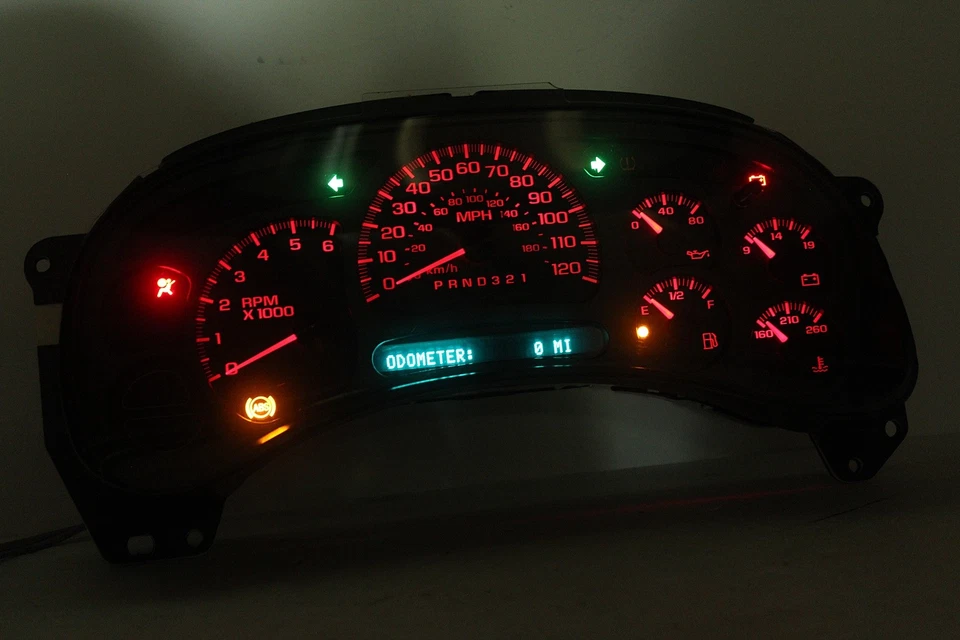 06 07 Silverado GMС Sierra Reman Instrument Panel Cluster RED LED BACKLIGHT - Image 1 of 1