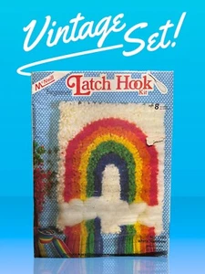 New HOME McNeill Latch Hook Deluxe Kit Wall Hanging Rug Rainbow 8x18" 7105 - Picture 1 of 4