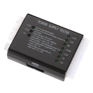 PC Computer 20/24Pin SATA Power Supply Tester +PSU ATX SATA HDD Connectors - Picture 1 of 5