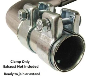 Car Exhaust Pipe Connector Joiner Clamps Adjustable Select from 45mm to 69mm - Picture 1 of 11