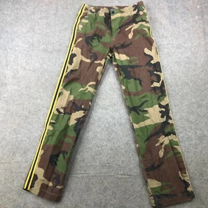 Polo Ralph Lauren Pants Boys 16 Camouflage Woodland Yellow Striped - Picture 1 of 10