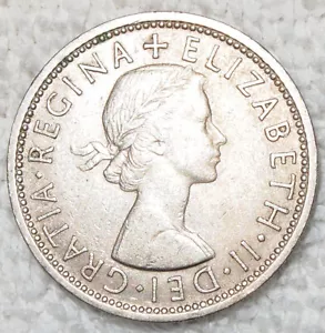 Moneda de dos chelines 1966 Reino Unido Gran Bretaña Inglaterra mundo circulado - Imagen 1 de 3