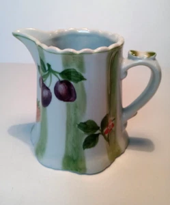ANDREA BY SADEK PORCELAIN CREAMER GREEN COUNTRY RARE 4 Inches - Picture 1 of 5