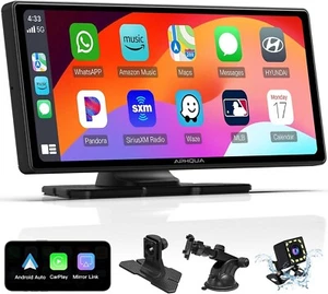 Tragbarer Apple Carplay Bildschirm für Auto, 9,26" Wireless Carplay & Android Auto ~~ - Bild 1 von 8