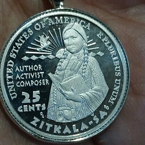 SCHÖNE 2024 ZITKALA-SA .999 SILBER VIERTELKETTE - Bild 1 von 4