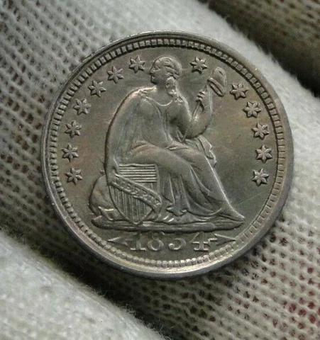1854 Seated Liberty Half Dime Cover