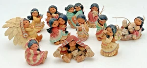 (12) ENESCO FRIENDS OF THE FEATHER NATIVE AMERICAN FIGURINES ANIMALS BABIES ETC - Picture 1 of 24