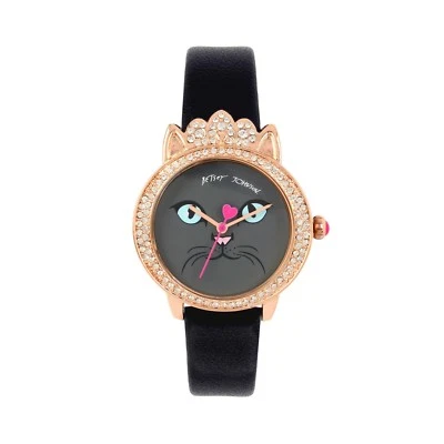 Reloj Betsey Johnson Purrfect Princess Kitty NUEVO NUEVO CON ETIQUETAS Foto 1 de 3