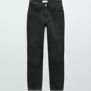 Zara The Slim Jeans mit Strass schwarz US Größe 6 - Bild 1 von 11