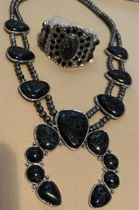 indian necklace jewelry sets for women squash blossom - Picture 1 of 3