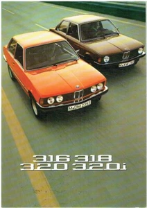 BMW 3-SERIES (E21) 316 318 320 320i SALOON ORIG. 1975 FACTORY UK SALES BROCHURE - Picture 1 of 1