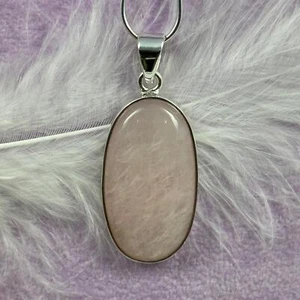 Colgante de plata 925 cristal petalita rosa 6,4 g SN55995 - Imagen 1 de 4
