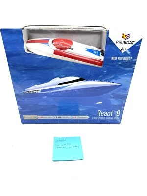 ProBoat React 9 Micro Rc Boat Brushed Rare White Untested - Image 1 of 4