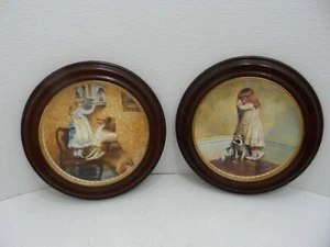 Juego de 2 placas de coleccionista de la infancia victoriana Royal Doulton de Charles Barber - Imagen 1 de 12