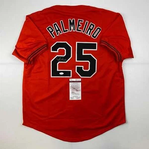 Autographed/Signed Rafael Palmeiro Baltimore Orange Baseball Jersey JSA COA - Picture 1 of 4