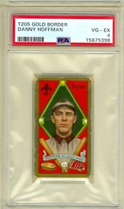 1911 T205 Gold Border Danny Hoffman St. Louis Browns Sweet Caporal Back PSA 4 - Picture 1 of 2