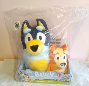 Bluey Dad Bandit & Bingo Soft Toy Plush New In Box Cbeebies Christmas Gift - Picture 1 of 3