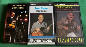 The Genius Of Joe Pass - Jazz Lines - Solo Jazz Guitar 3 VHS + 3 FREE DVDs - Picture 1 of 4