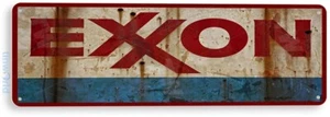 Exxon Sign, Oil, Gas Station, Garage, Auto Shop, Rustic, Retro Tin Sign A359 - Picture 1 of 3