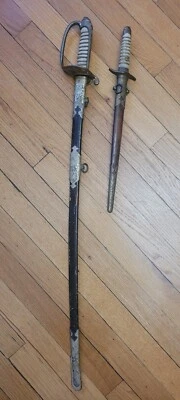 Segunda Guerra Mundial Imperial Japón Marina Vestido Espada y Dirk/Daga Foto 1 de 4