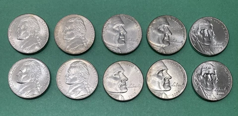 Westward Journey Nickel Series 2004,2005,2006 Uncirculated  P&D Full 10 Coin Set Cover