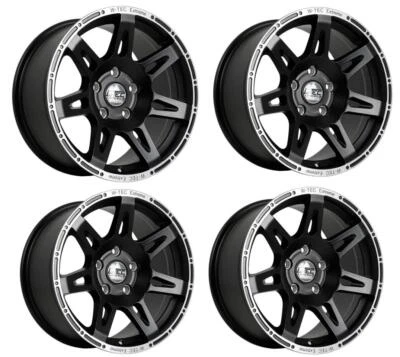 4x Llanta de aluminio W-TEC EXTREME 8,5x17 ET30 para Jeep Commander WH + informe de piezas ITV - Imagen 1 de 4